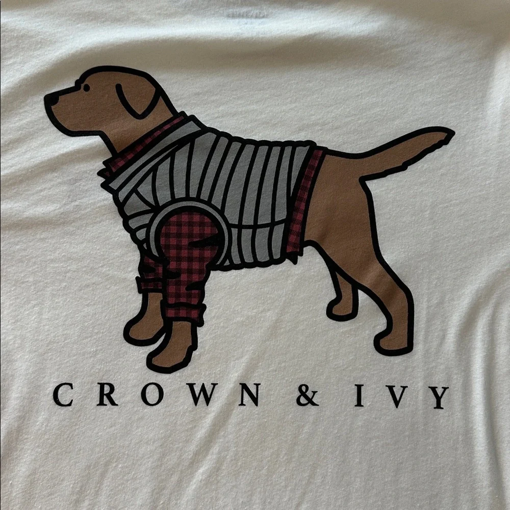 💕 2 for $15 - Boy’s Crown & Ivy Cream Long Sleeve Tee